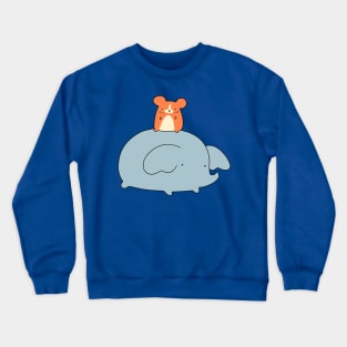 Hamster and Elephant Crewneck Sweatshirt